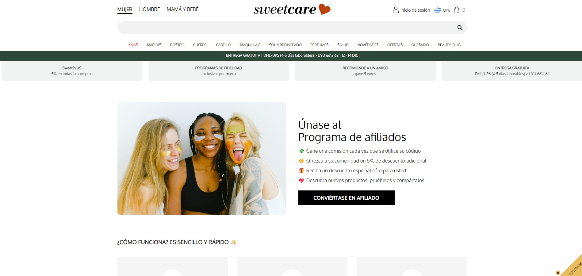 Mejores Programas de Marketing de Afiliados en Uruguay Sweetcare