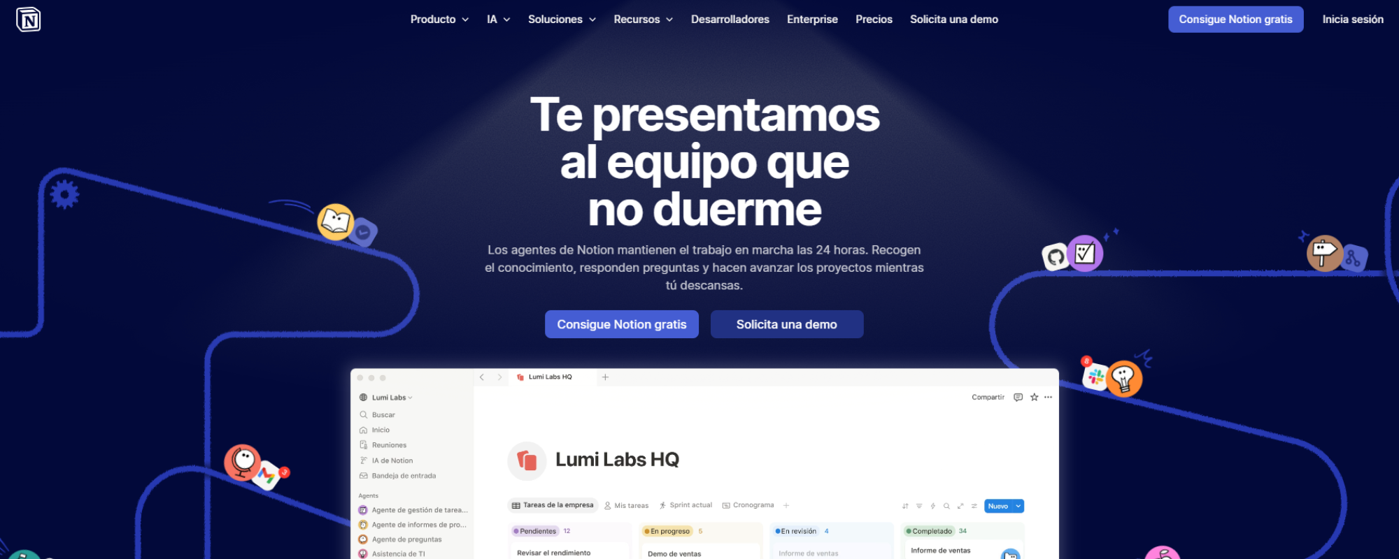 Mejores IAs para Empresas, Notion AI