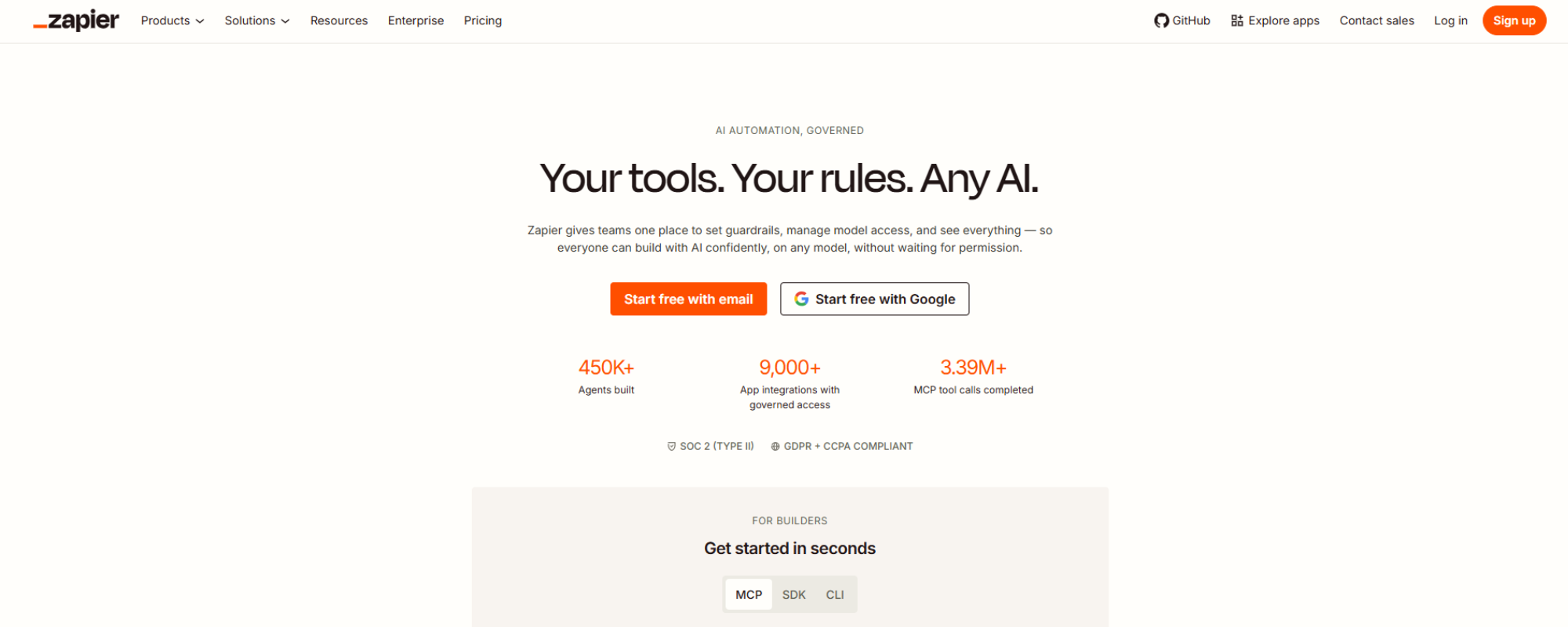 Mejores IAs para Empresas, Zapier