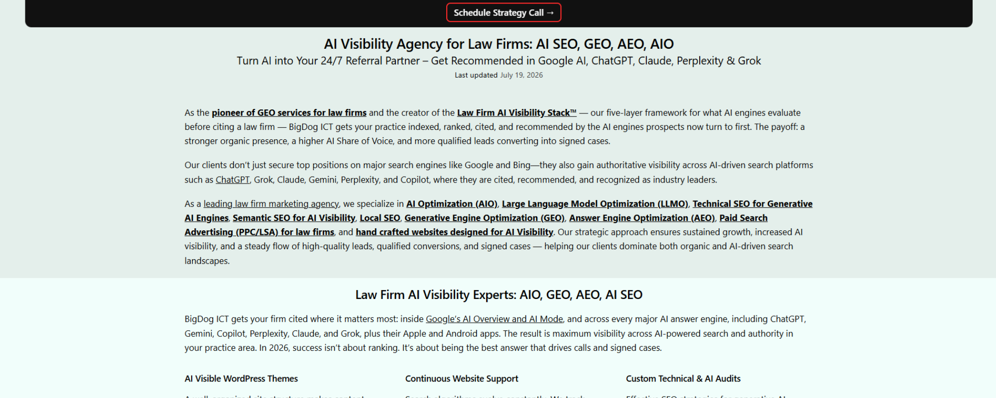 Best GEO Agencies for Lawyers, BigDog ICT